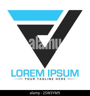 VF-Letter-Logodesign Stock Vektor