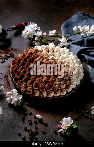 Hausgemachtes glutenfreies Tiramisu traditionelles italienisches Dessert Stockfoto