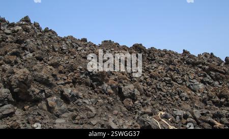 Nea Kameni Vulkaninsel in Santorin, Ägäis, Kykladen, Griechenland Stockfoto