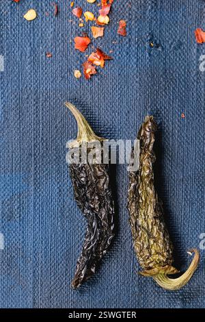 Rote scharfe Chilischoten Stockfoto