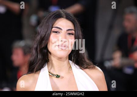 Giulia Salemi roter Teppich mostra del Cinema di Venezia 2024 Stockfoto