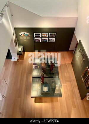 Ausstellungen im Museo das Peregrinacións e de Santiago' (Pilgermuseum und Santiago), Santiago de Compostela, Galicien, Spanien Stockfoto