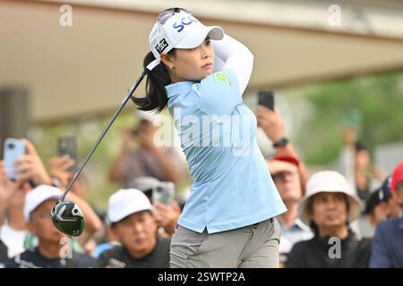Pattaya, Thailand. Februar 2025. Moriya Jutanugarn aus Thailand war in der dritten Runde des Honda LPGA Thailand 2025 auf dem Siam Country Club Old Course zu sehen. (Foto: Kittinun Rodsupan/SOPA Images/SIPA USA) Credit: SIPA USA/Alamy Live News Stockfoto