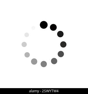 Symbole für Websites werden geladen und gepuffert Stock Vektor