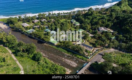Rosalie Bay Öko-Resort Stockfoto