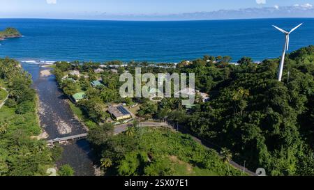 Rosalie Bay Öko-Resort Stockfoto