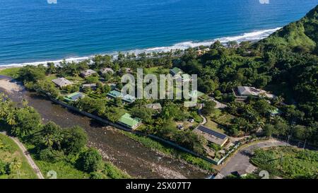 Rosalie Bay Öko-Resort Stockfoto