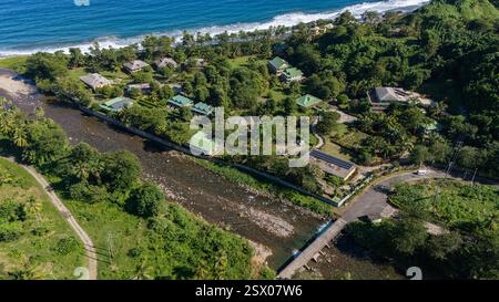 Rosalie Bay Öko-Resort Stockfoto