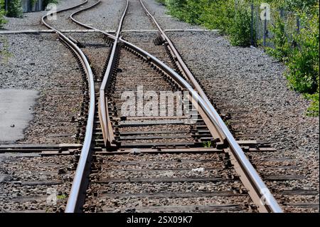 Eisenbahn-Schalter Stockfoto