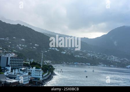 Hafen von Roseau Dominica Stockfoto
