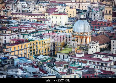 Blick auf das Dach in Neapel, Italien Stockfoto