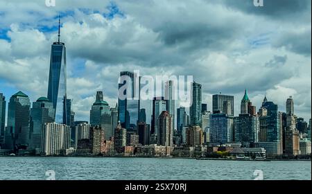 Wunderschöne Skyline Von Manhattan Stockfoto