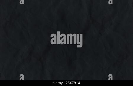 Zerknittertes Papier für Hintergrundbilder. Schwarze, alte Papierhintergrundstruktur. Texturpapier alter schwarzer Stil Vintage Karton Blatt von leer dunkel Stockfoto