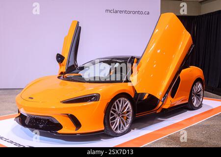 Toronto, ON, Kanada - 14. Februar 2025: McLaren GTS wurde auf der Canadian International AutoShow 2025 vorgestellt. Stockfoto