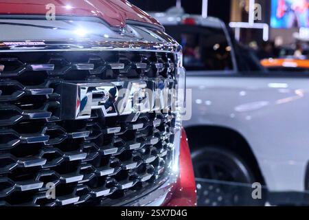 Toronto, ON, Kanada - 14. Februar 2025: Dodge 2025 RAM 1500 Tungsten wurde auf der Canadian International AutoShow 2025 vorgestellt. Stockfoto