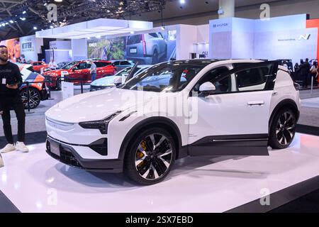 Toronto, ON, Kanada - 14. Februar 2025: Polestar 3 wurde auf der Canadian International AutoShow 2025 vorgestellt. Stockfoto