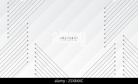 Hintergrunddesign mit Verbindungspunkten und -Linien Stock Vektor