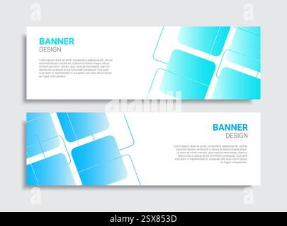 Modernes Bannerdesign in zwei Farben Stock Vektor