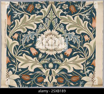 Severn (1887) von J.H.Dearle (1860–1932), Textildruck, Art Institute of Chicago (USA). Es ist gut als Textur oder Hintergrund. Stockfoto