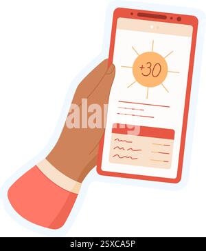 Aufkleber Für Handgriffe Des Telefons Stock Vektor