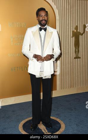 Los Angeles, USA. Februar 2025. Colman Domingo kam am 23. Februar 2025 zu den 31. Screen Actors Awards im Shrine Auditorium in Los Angeles, KALIFORNIEN. © Majil/AFF-USA. COM Credit: AFF/Alamy Live News Stockfoto