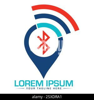 Wlan-Logo-Design, Stock Vektor