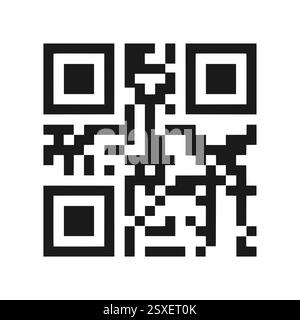 Abbildung des QR-Code-Symbols Stock Vektor