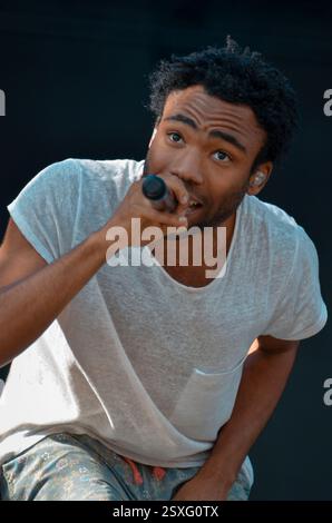 Childish Gambino, V2014, Hylands Park, Chelmsford, Essex, Großbritannien - 17. August 2014 Stockfoto