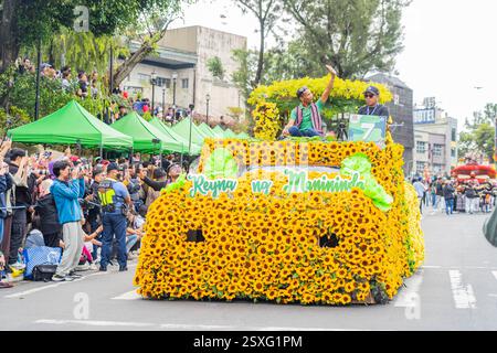 Quezon City, Quezon, Philippinen. Februar 2025. Diwata Pares ist bei der Parade während des Panagbenga Festivals 2025 in Baguio City zu sehen. (Kreditbild: © Kenosis Yap/ZUMA Press Wire) NUR REDAKTIONELLE VERWENDUNG! Nicht für kommerzielle ZWECKE! Stockfoto