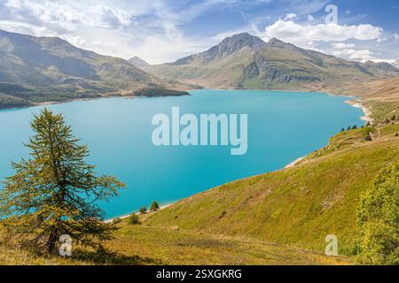 Lac du Mont Cenis, Val-Cenis, Savoie, Frankreich Stockfoto