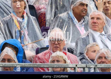 26. Juli 2024: Paris, Frankreich: Prinz Albert II. Von Monaco bei der Eröffnungszeremonie der Olympischen Spiele 2024 (Foto: Mickael CH Stockfoto