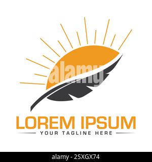 Sun Logo-Design Stock Vektor