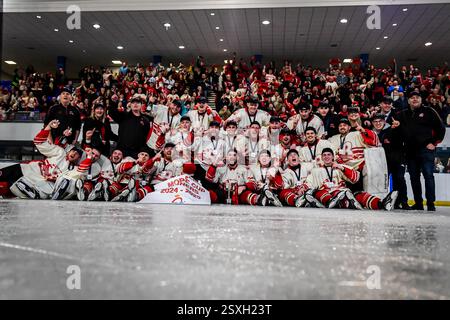 Billingham, National Ice Hockey League (N) Moralee Cup Finale 2ng Leg, Billingham Stars vs Blackburn Hawks (Foto: Scott Llewellyn | SLSportsphotos) Stockfoto