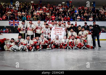 Billingham, National Ice Hockey League (N) Moralee Cup Finale 2ng Leg, Billingham Stars vs Blackburn Hawks (Foto: Scott Llewellyn | SLSportsphotos) Stockfoto