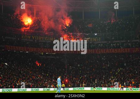 Rams Park, Istanbul, Türkei. Februar 2025. Galatasaray vs Fenerbahce, im Rams Park, Istanbul, Türkei. Ulrik Pedersen/CSM/Alamy Live News Stockfoto
