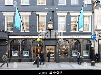 Tiffany & Co Store in der Old Bond Street, London Stockfoto