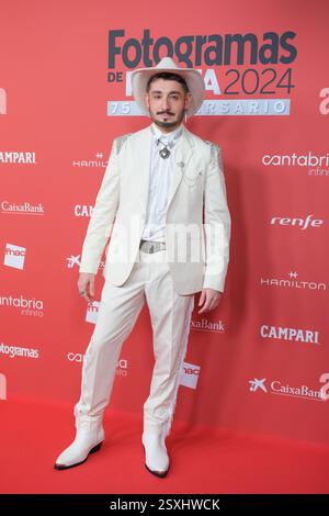 Madrid, Spanien. Februar 2025. Jan Cornet nimmt am 24. Februar 2025 an den Fotogramas de Plata Awards im Barcelo Theater in Madrid Teil. (Foto: Oscar Gonzalez/SIPA USA) Credit: SIPA USA/Alamy Live News Stockfoto