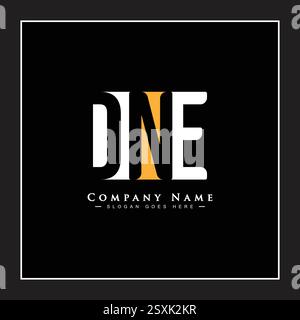 Vorlage für DN-Vektor-Logo – kreatives Symbol für die Anfangsbuchstaben D, N und E Stock Vektor