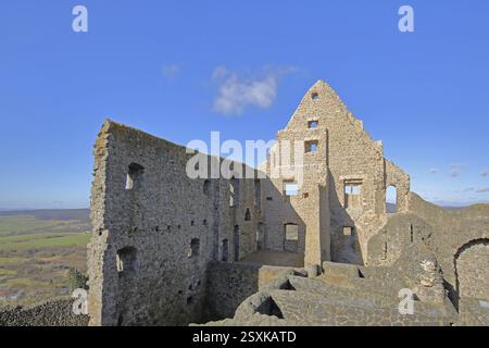 Schloss Gleiberg erbaut um 900, Krofdorf-Gleiberg, Wettenberg, Hessen, Deutschland, Europa Stockfoto