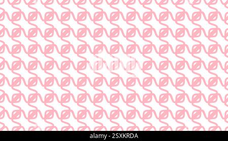 Dynamische abstrakte geometrische Wellenlinie weiche rosa Muster Vektor-Illustration Stock Vektor