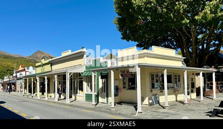 Historische Goldminenstadt Arrowtown Otago Südinsel Neuseeland Stockfoto