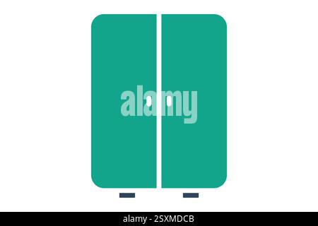 Kabinettsymbol. Symbolstil durchgehend. Symbol für Möbel. Vektorillustration für Möbelelemente Stock Vektor