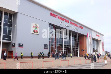 St Mary’s Stadium in Southampton, Hampshire, Heimstadion des Southampton Football Club Stockfoto