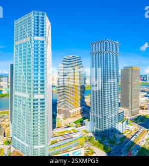 Luftkulisse der Freihandelszone Hengqin, Stadt Zhuhai, Provinz Guangdong, China Stockfoto