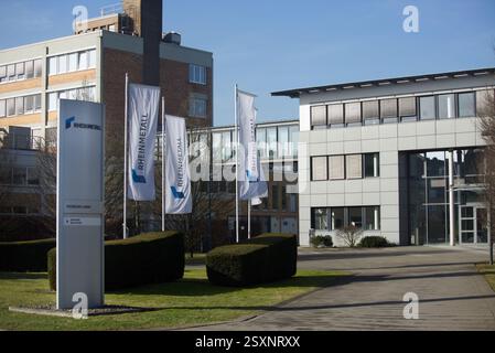 Rheinmetall Pierburg in Neuss. Es wird erwägt, Munition für den Krieg in der Ukraine hier hergestellt. Stockfoto