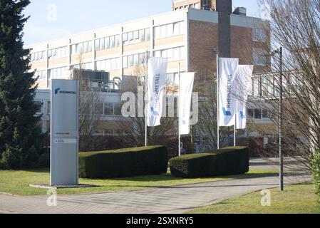 Rheinmetall Pierburg in Neuss. Es wird erwägt, Munition für den Krieg in der Ukraine hier hergestellt. Stockfoto