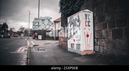 Allgemeine Ansichten um Headingley, Leeds, West Yorkshire, Großbritannien. 23. Februar 2025. Leeds, West Yorkshire, Großbritannien. Quelle: Lichtfotografie Stockfoto