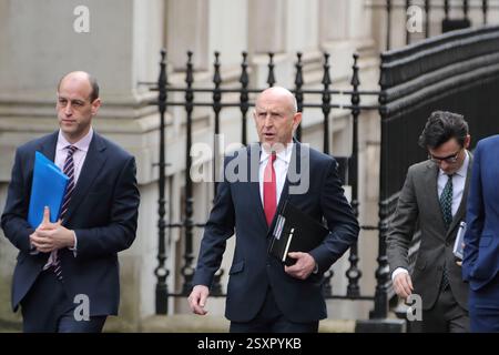London, Vereinigtes Königreich. Februar 2025. John Healey, Abgeordneter des Verteidigungsministers, kommt zur Kabinettssitzung in Downing Street 10. Quelle: Uwe Deffner/Alamy Live News Stockfoto