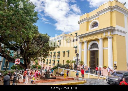 San Juan Puerto Rico, Viejo Old San Juan, Caleta de las Monjas, Nuns Cove, historische Straße, nahe Plaza Felisa Rincon de Gautier, Wohnhaus Stockfoto