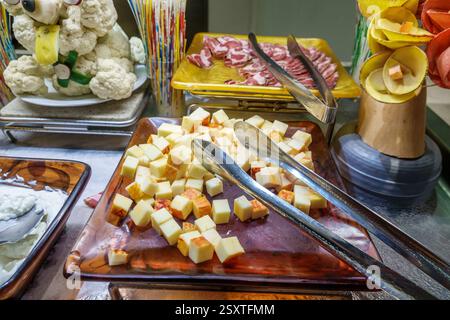 San Juan Puerto Rico, Norwegian Cruise Line NCL Breakaway Ship 11-tägige Karibische See Reiseroute, an Bord innen, das Garden Cafe, All you CAN eat b Stockfoto